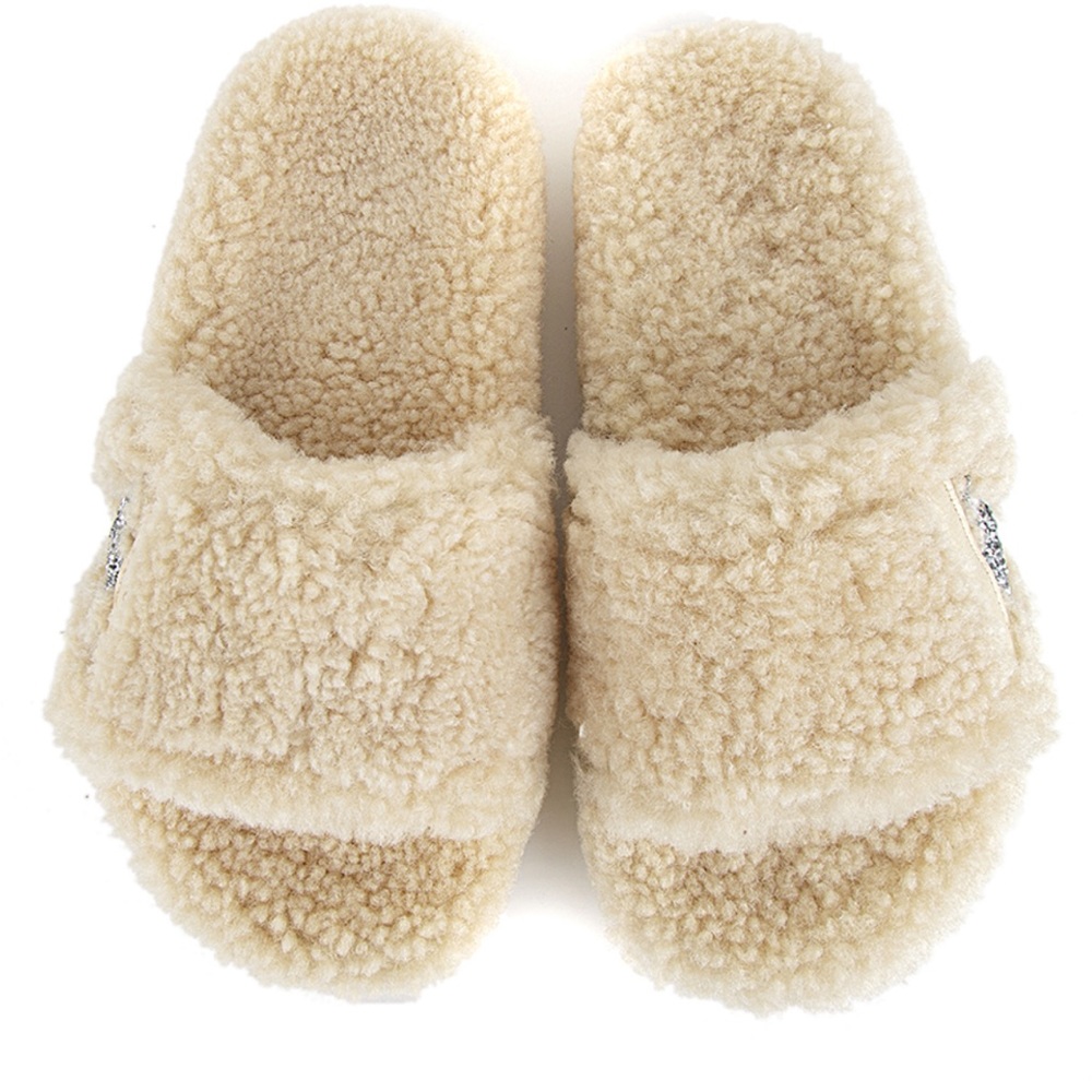 GOLDEN GOOSE Shearling Slides - NEW - Picture 5 of 7